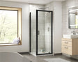 Aquarius Bathrooms Pivot Shower Door Matt Black / 760mm Aquarius Urbano 6mm Pivot Shower Door