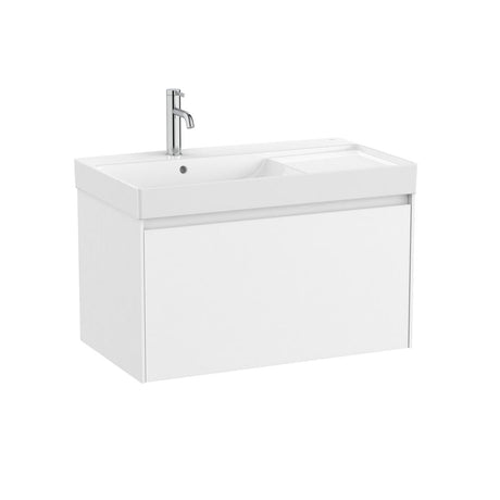 Roca Ona 800mm Wall Mounted One Drawer Vanity Unit with Basin