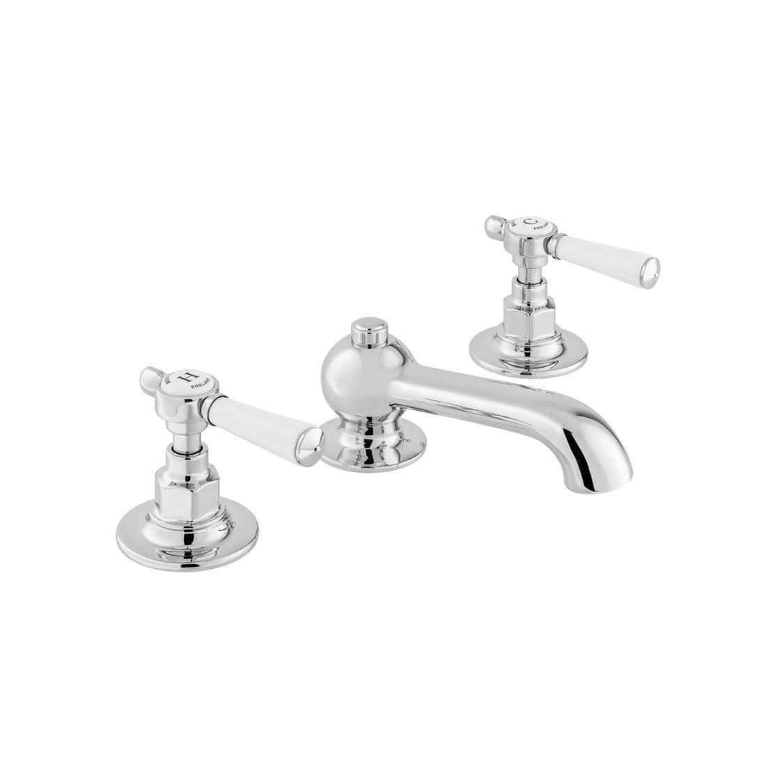 Vado 3 Tap Hole Basin Set Booth & Co. Axbridge Lever 3 Hole Basin Mixer Tap with Pop-Up Waste