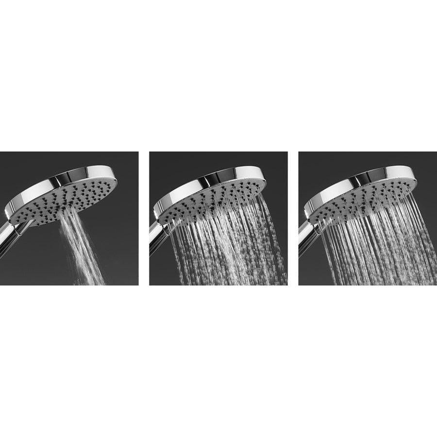 Crosswater Shower Riser Rail Crosswater Ethos Premium Shower Kit - Shower Rail, 3 Mode Head Handset and Hose in Chrome