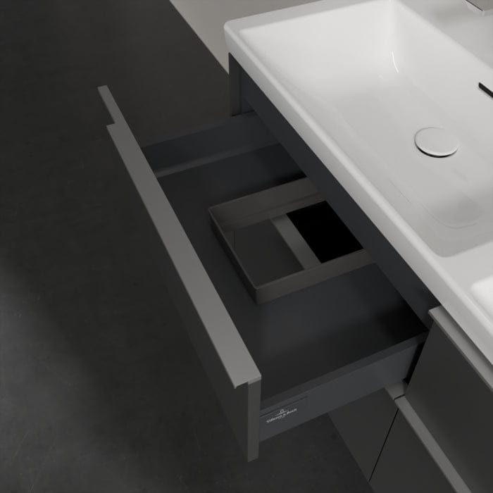 Villeroy & Boch Wall Mounted Vanity Unit Villeroy & Boch Subway 3.0 Wall Hung 1200mm Four Drawer Double Vanity Unit with Basin