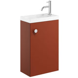 Crosswater Cloakroom Vanity Unit Crosswater Alo Single Door Wall Mounted 400mm Cloakroom Vanity Unit with Basin