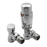 Reina Radiator Valve Chrome Reina Modal Thermostatic Angled Radiator Valves