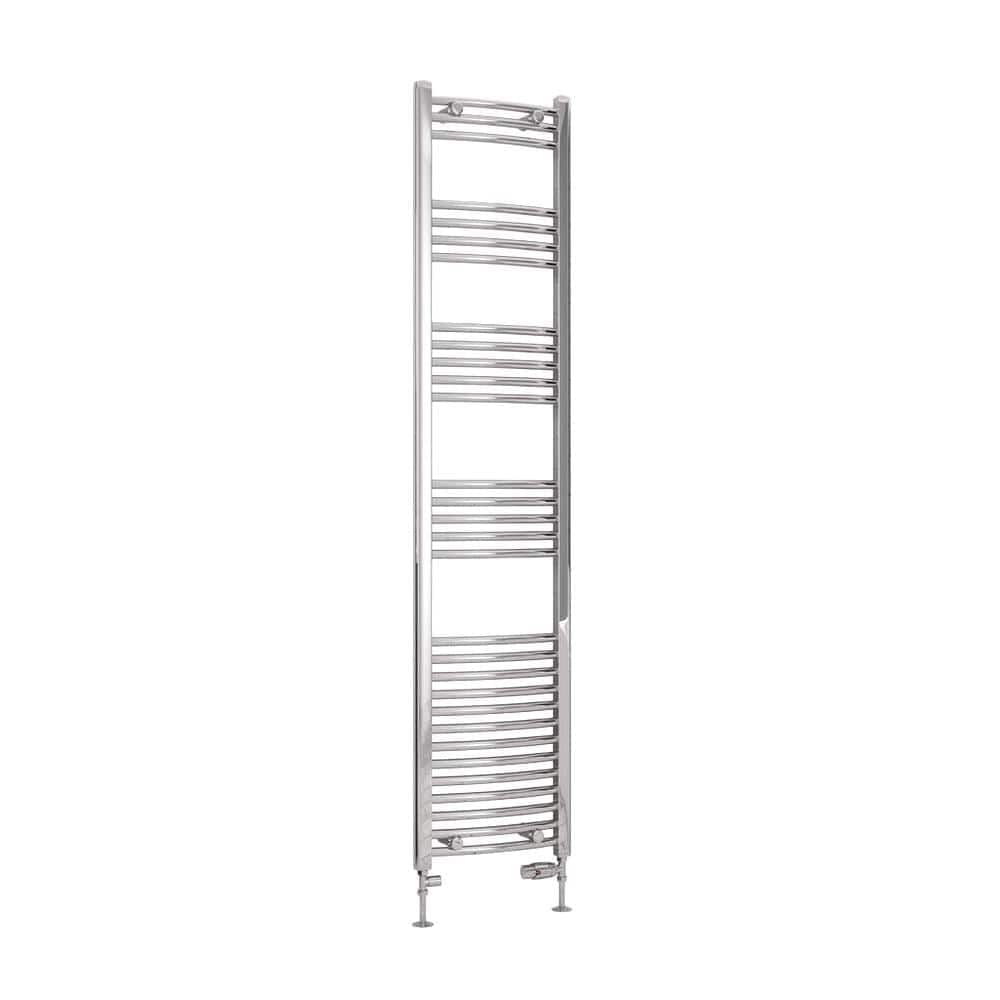 Eastbrook Wendover Curved Vertical Heated Towel Rail in Chrome
