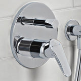 Villeroy & Boch Concealed Shower Valve Villeroy & Boch O.novo Start 2 Outlet Single Lever Trim-set in Chrome