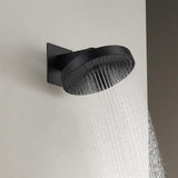 TED Fixed Shower Head Matt Black TED Venn 300mm Single Function Fixed Shower Head