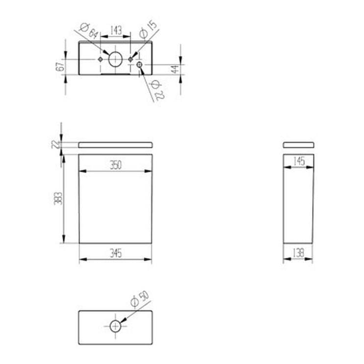 Aquarius Bathrooms Close Coupled Toilet Aquarius Emma Rimless ProFlush Short Projection Close Coupled Toilet with Soft Close Seat