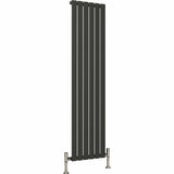 Aquarius Bathrooms Panel Radiator 1600 x420mm / Anthracite Aquarius Flat Single Vertical Radiator