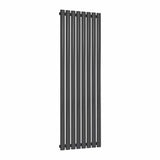 Reina Panel Radiator 1500 x 472mm / Anthracite Reina Neva Vertical Single Panel Central Heating Radiator