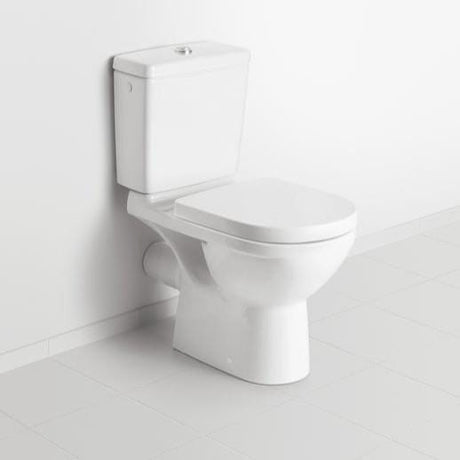 Villeroy & Boch Close Coupled Toilet Villeroy & Boch O.novo Rimless Open Back Close Coupled DirectFlush Toilet with Soft Close Seat