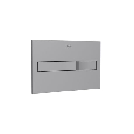 ROCA Flush Plate Grey Lacquer Roca Duplo One Flush Plate with Square Buttons