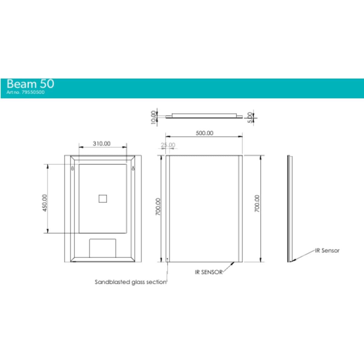 hib. Illuminated Mirror hib. Beam LED Illuminated Mirror