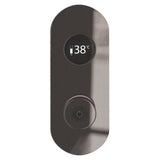 TED Concealed Shower Valve Gun Metal Grey TED Togo 2/3 Outlet Concealed Digital Shower Valve with Oval Plate