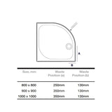 Merlyn Quadrant Shower Tray Merlyn MStone Quadrant Shower Tray
