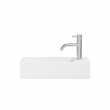 Crosswater Cloakroom Basin White Matt / 450 x 200mm Crosswater Beck Cloakroom Basin with Waste