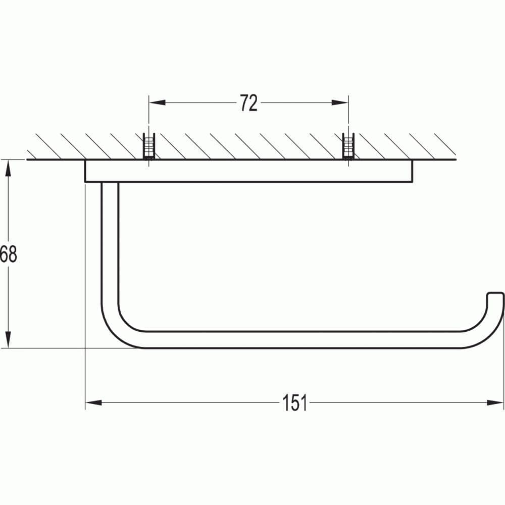 Flova Toilet Roll Holder Flova Sofija Toilet Roll Holder in Chrome