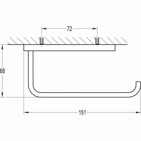 Flova Toilet Roll Holder Flova Sofija Toilet Roll Holder in Chrome