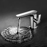 Flova Mono Basin Tap Flova Urban Basin Mixer Tap with Clicker Waste in Diamond Chrome
