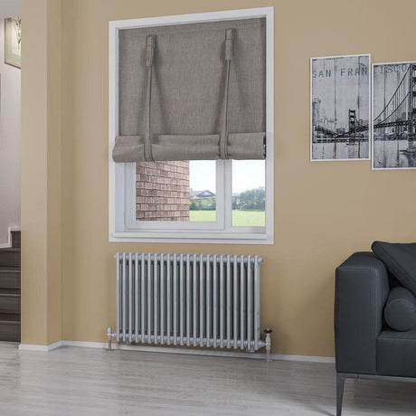 Eastbrook Column Radiator 600 x 1010 / Central Heating Eastbrook Rivassa Traditional 2 Column Radiator in Chrome Effect