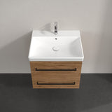 Villeroy & Boch Wall Mounted Vanity Unit Villeroy & Boch Avento Wall Hung Vanity Unit 580mm Two Drawers with Basin
