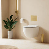 Crosswater Wall Hung Toilet Gloss White Crosswater Glide II Short Projection Wall Hung Rimless Toilet with Quick Release Soft Close Seat
