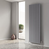 Reina Panel Radiator 1800 x 590mm / Silver Reina Albano Central Heating Vertical Radiator