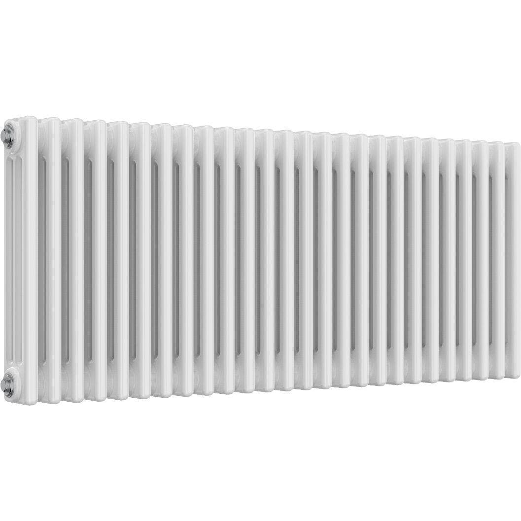 Aquarius Bathrooms Column Radiator 500mm x 1190mm Aquarius Foundry Horizontal 3 Column Radiator in White