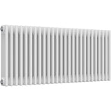 Aquarius Bathrooms Column Radiator 500mm x 1190mm Aquarius Foundry Horizontal 3 Column Radiator in White