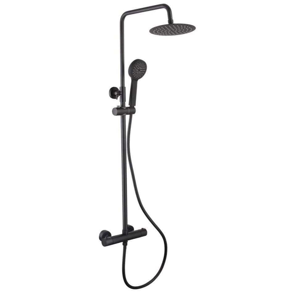 Aquarius Bathrooms Exposed Shower Set Aquarius RF-Series Complete Shower Brassware Pack with Basin Mixer, Bath Mixer & Exposed Shower