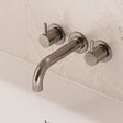 Crosswater Wall Mounted Bath Tap Brushed Nickel Crosswater MPRO 3 Hole Wall Mounted Bath Filler Tap
