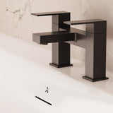 Crosswater Bath Mixer Matt Black Crosswater Verge Bath Filler Tap