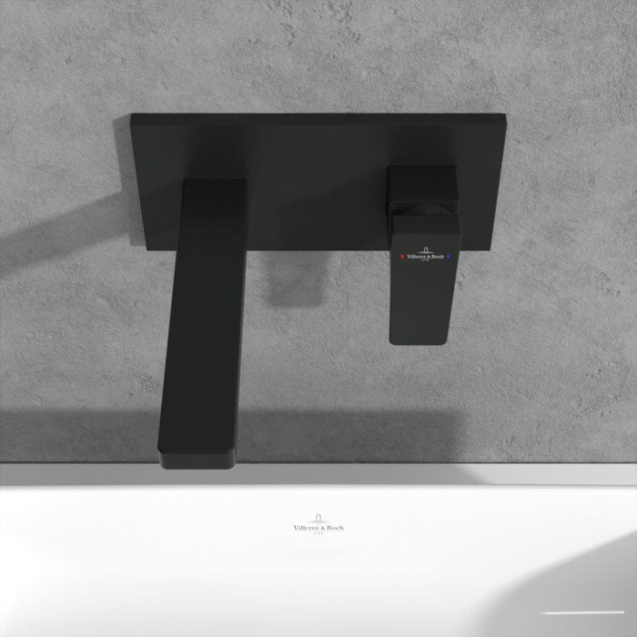 Villeroy & Boch Wall Mounted Basin Tap Villeroy & Boch Architectura Single Lever Basin Mixer Tap with Push Open Waste