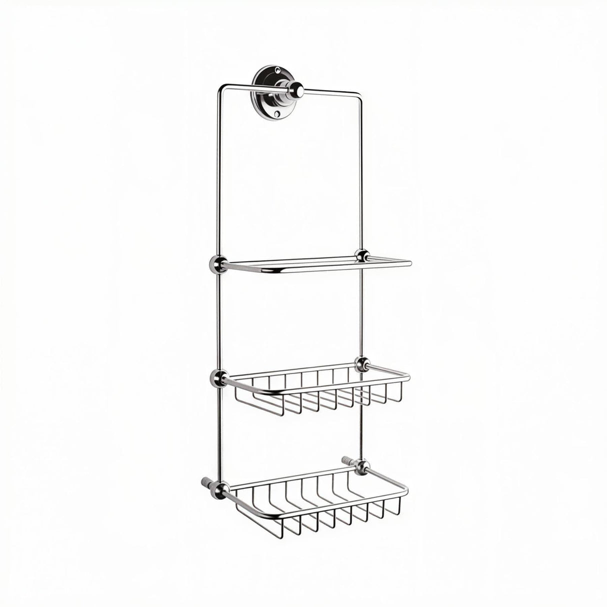 Aquarius Bathrooms Basket Aquarius Blenheim Traditional Shower Tidy in Chrome