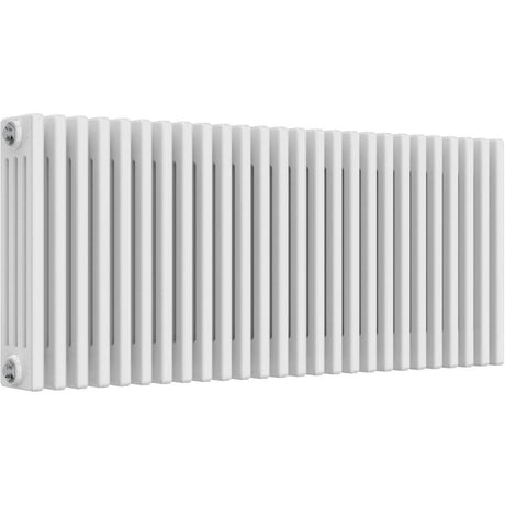 Aquarius Bathrooms Column Radiator 500mm x 1190mm Aquarius Foundry Horizontal 4 Column Radiator in White