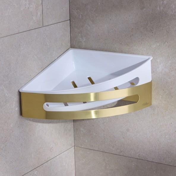 Miller Basket Miller Signature Corner Shower Basket with Removable Liner