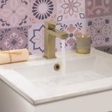 Crosswater Mono Basin Tap Brushed Brass Crosswater Verge Mono Basin Mixer Tap