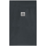 Tissino Rectangle Shower Tray 1900 x 700mm Tissino Giorgio2 Rectangle Shower Tray in Graphite Slate