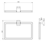 Crosswater Towel Rails and Rings Crosswater Rotar Towel Ring