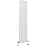 Aquarius Bathrooms Panel Radiator 1800 x420mm / White Aquarius Flat Single Vertical Radiator