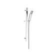 Imex Shower Riser Rail Imex Str8 Riser Rail Kit With Square Handset and Hose in Chrome