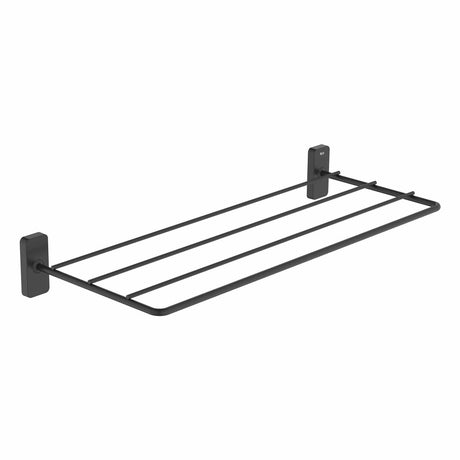 Roca Towel Rails and Rings Matt Black Roca Sonata Towel Rack