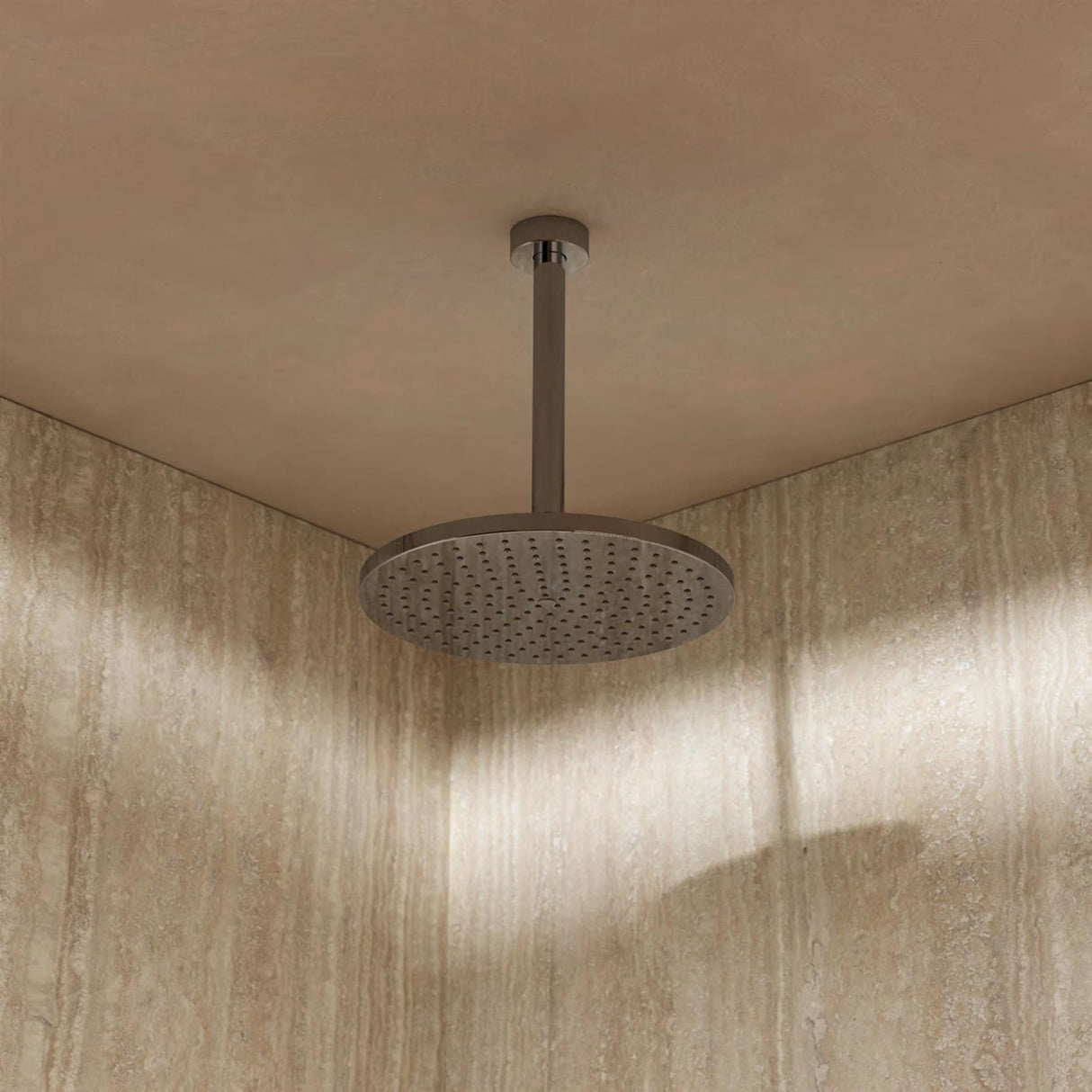 Crosswater Fixed Shower Head 250mm Crosswater Central Easy Clean Round Fixed Shower Head