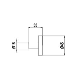 Crosswater Robe Hook Crosswater 3ONE6 Robe Hook