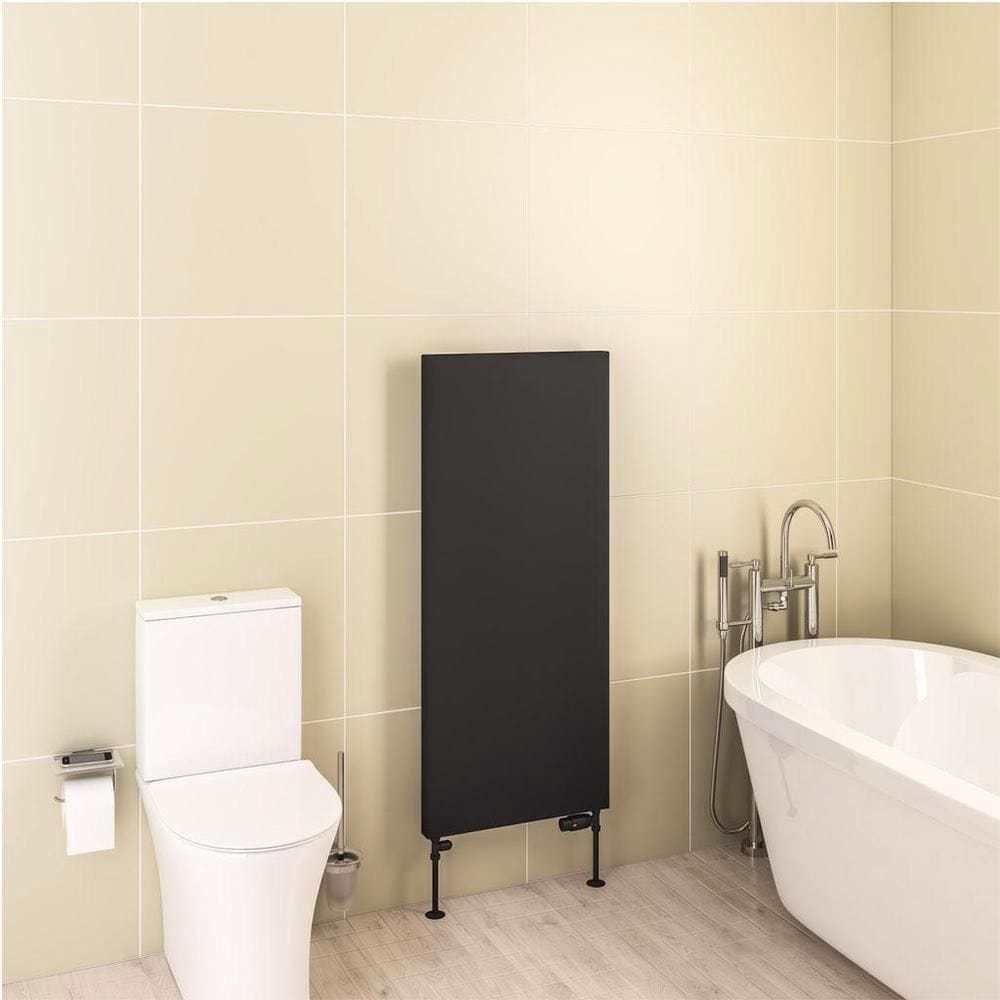 Eastbrook Flat Panel Radiator 1200 x 510 / Dual Fuel Eastbrook Wingrave Flat Panel Radiator In Matt Black