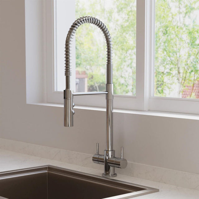 Crosswater Kitchen Tap Crosswater Cook Dual Control Kitchen Mixer Tap with Flexi Spray