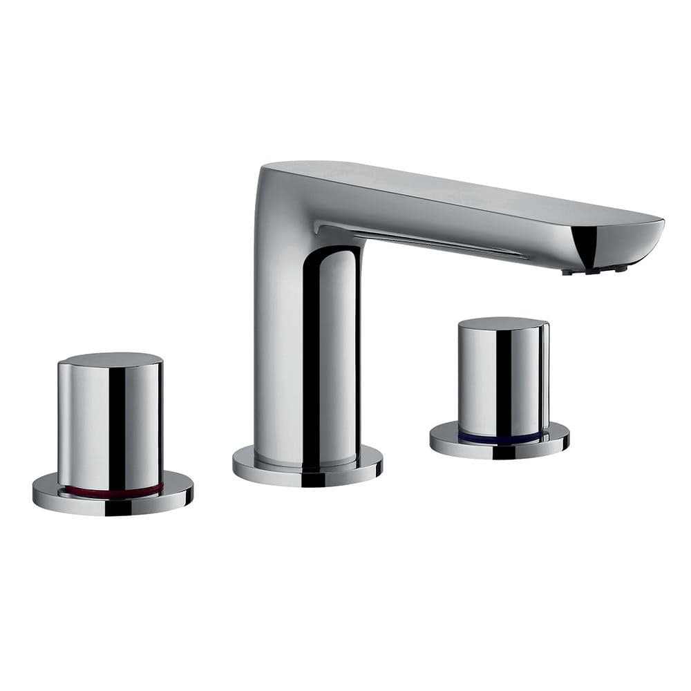 Flova 3 Tap Hole Bath Set Flova Allore 3 Hole Bath Mixer Tap in Diamond Chrome