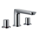 Flova 3 Tap Hole Bath Set Flova Allore 3 Hole Bath Mixer Tap in Diamond Chrome