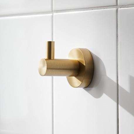 Miller Robe Hook Brushed Brass Miller Bond Single Robe Hook