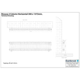 Eastbrook Rivassa Traditional 2 Column Radiator in Matt Anthracite