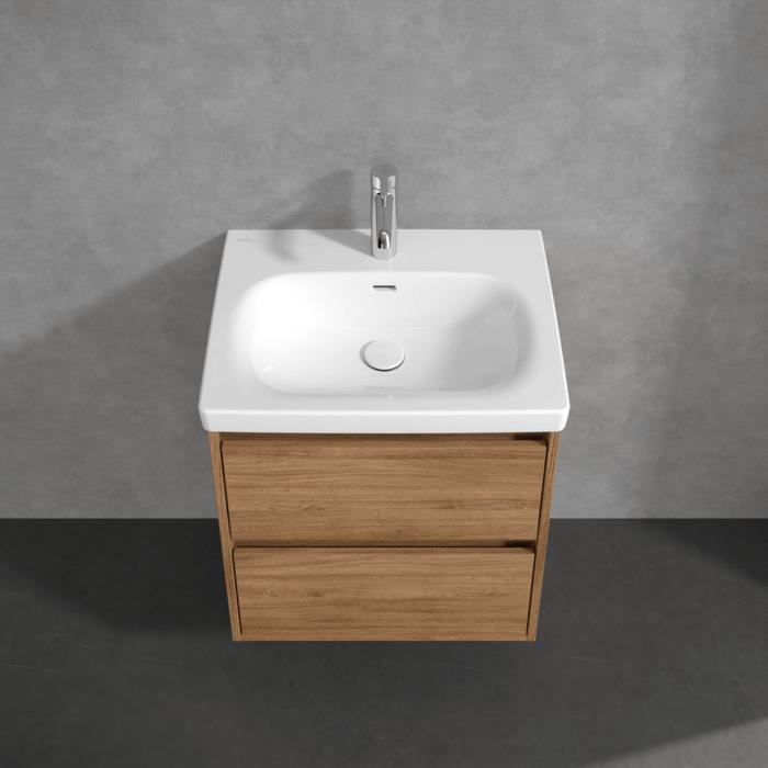 Villeroy & Boch Wall Mounted Vanity Unit Villeroy & Boch Skyla Wall Mounted 600mm Two Drawer Vanity Unit with Basin